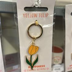 Tulip Keyring - Yellow